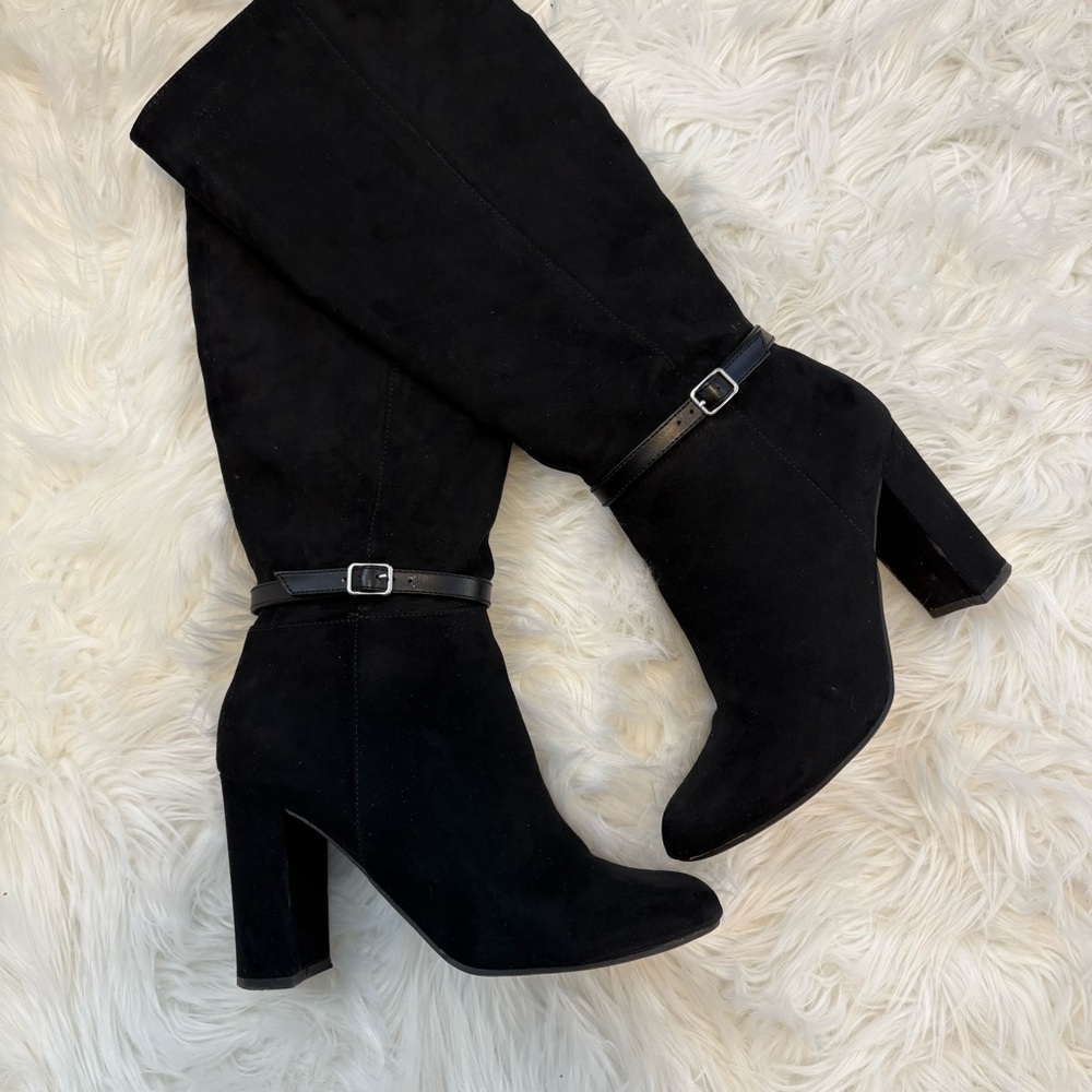 Lauren Conrad Black Knee-High Women's Boots